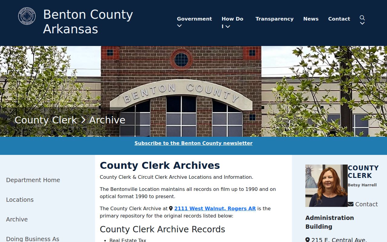 Rogers people search County Clerk archive record groups