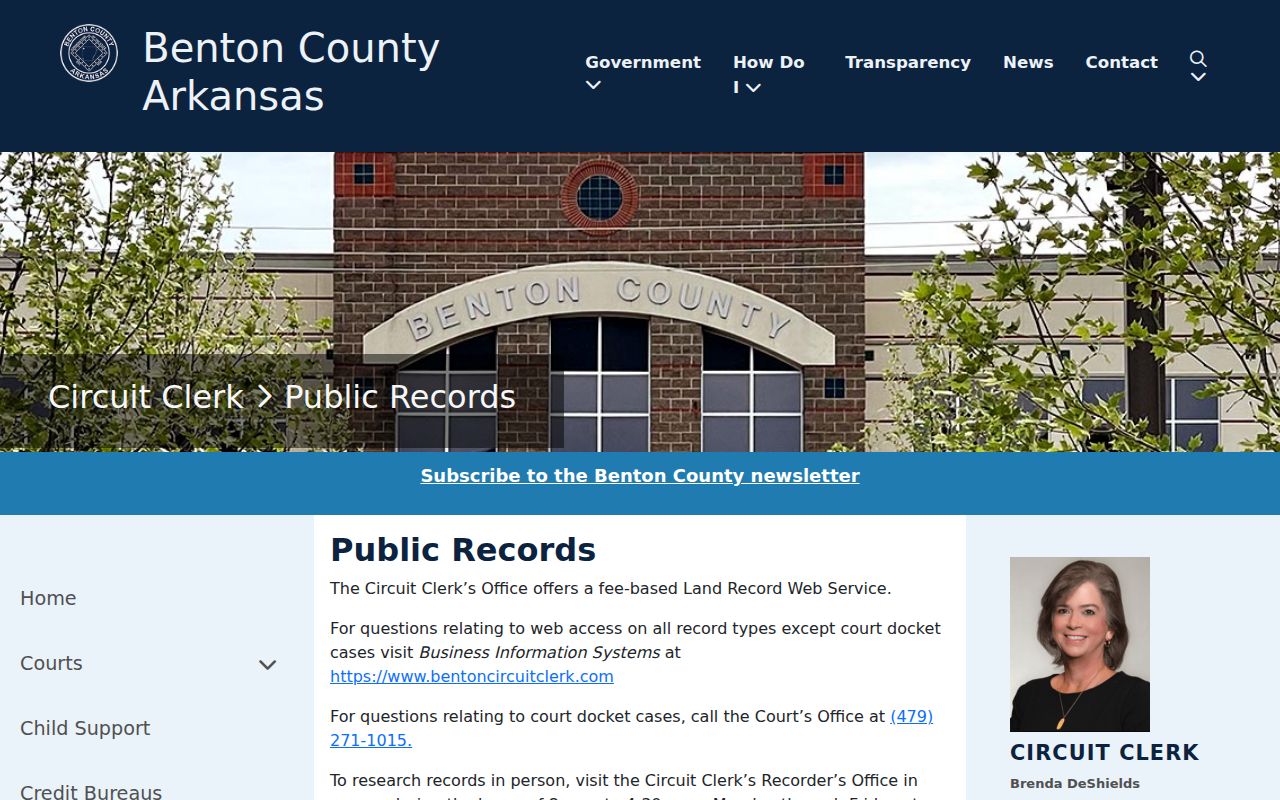 Rogers people search Circuit Clerk public-records coverage table
