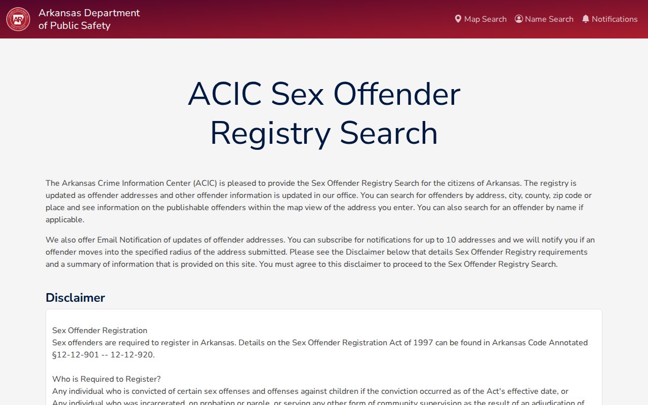Rogers public records Arkansas sex offender registry public search