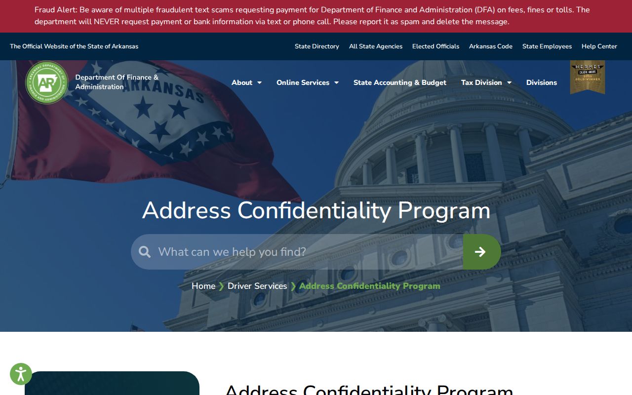 Rogers voter registration records and Arkansas Address Confidentiality Program protections